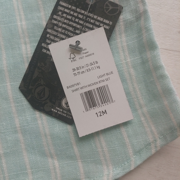 VOLCOM Baby NEW Button Up Shirt & Chino Pants - Picture 6 of 15